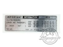 chain edge Sticker information white/black Honda MB5