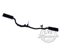 Footrest bracket + rubbers black Honda MB