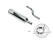 muffler round (made in EU Jamarcol) chrome fits Honda MT-MTX