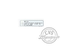 Aufkleber &Ouml;l wei&szlig;/schwarz passend f&uuml;r MT-MB