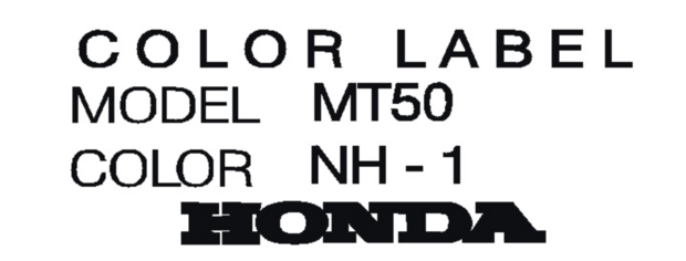 Kleurlabel sticker MT 50 NH1