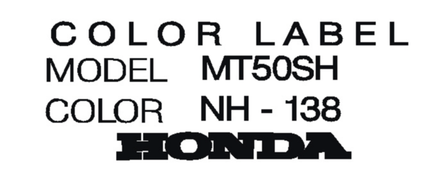 Color label sticker MT50SH R-138