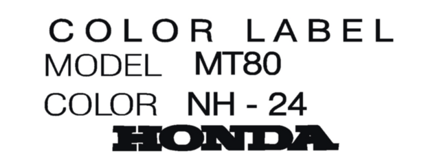 Kleurlabel sticker MT80 NH-24