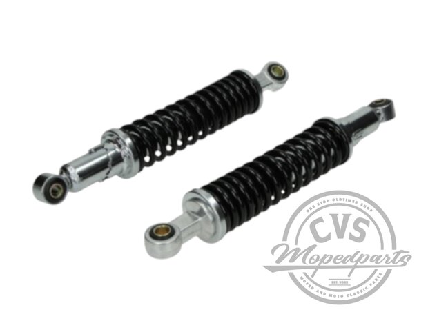 schokbrekerset 310mm zwart/ chroom past op Honda MT-MB