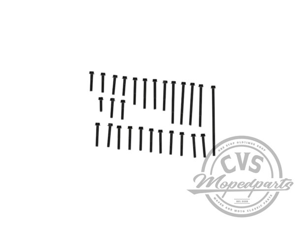 bolt set engine block black 27pcs fits Honda MT-MB-MTX-MBX-NSR