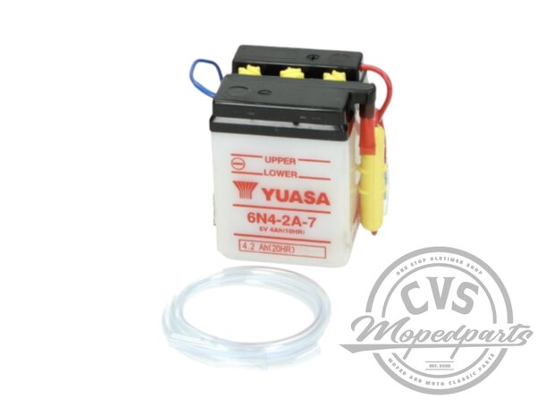 accu yuasa 6n4-2a-7 6v past op MT-MB