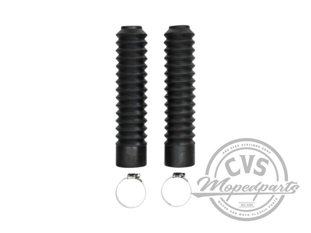 voorvorkrubberset honda 250mm zwart past op MT-MB-UNIVERSEEL