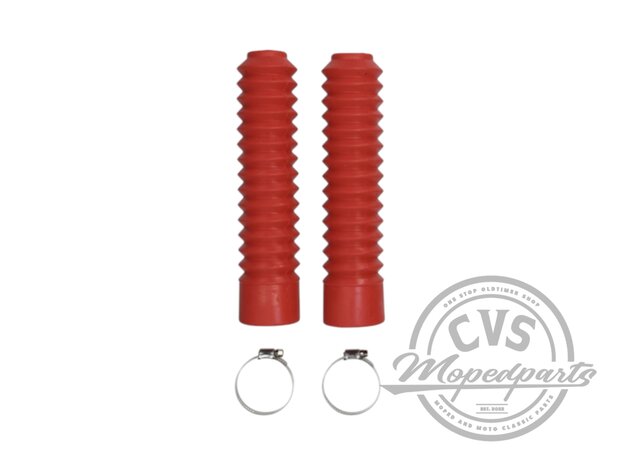 voorvorkrubberset honda 250mm rood past op MB-MT-UNIVERSEEL