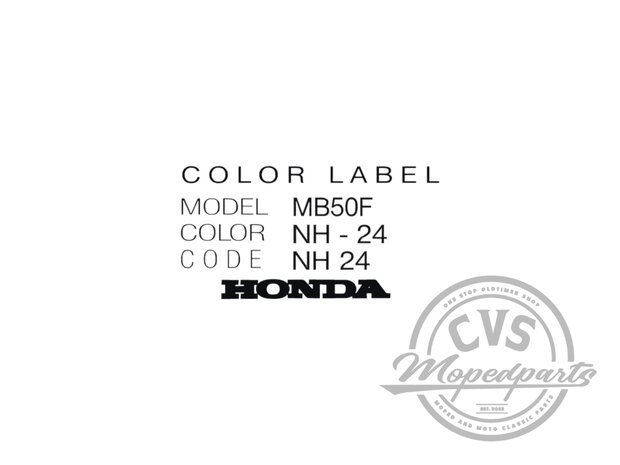 Color label sticker MB50F NH-24