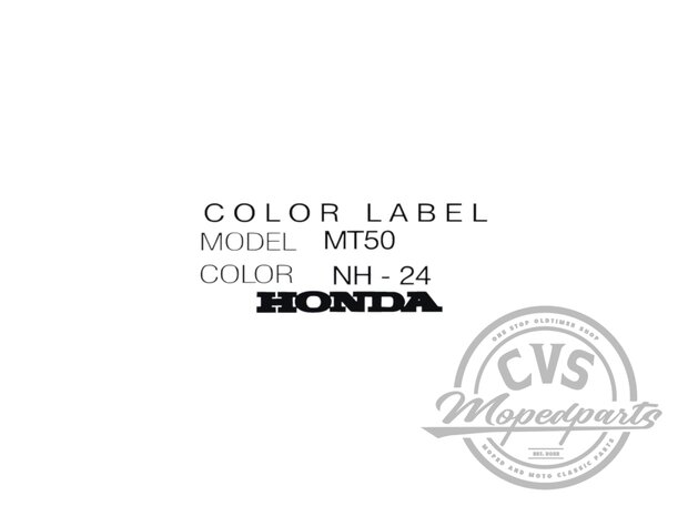 Color label sticker MT50 NH-24