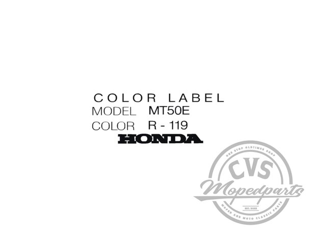 Color label sticker MT 50 NH1