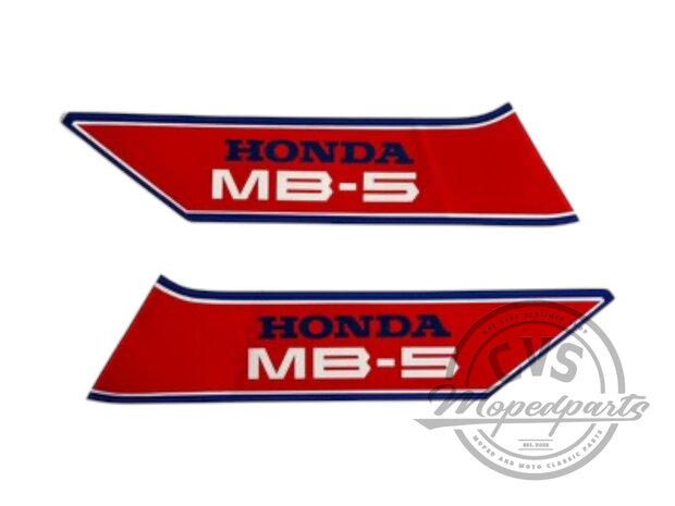 Honda MB Tank sticker set Red