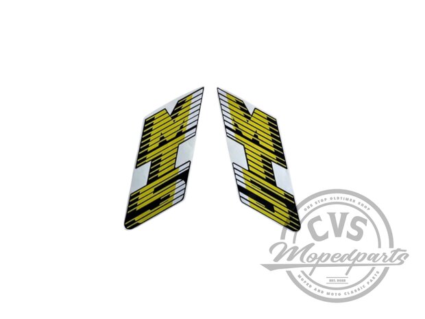 Honda tank sticker set geel 88/89