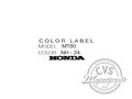 Color label sticker MT80 NH-24